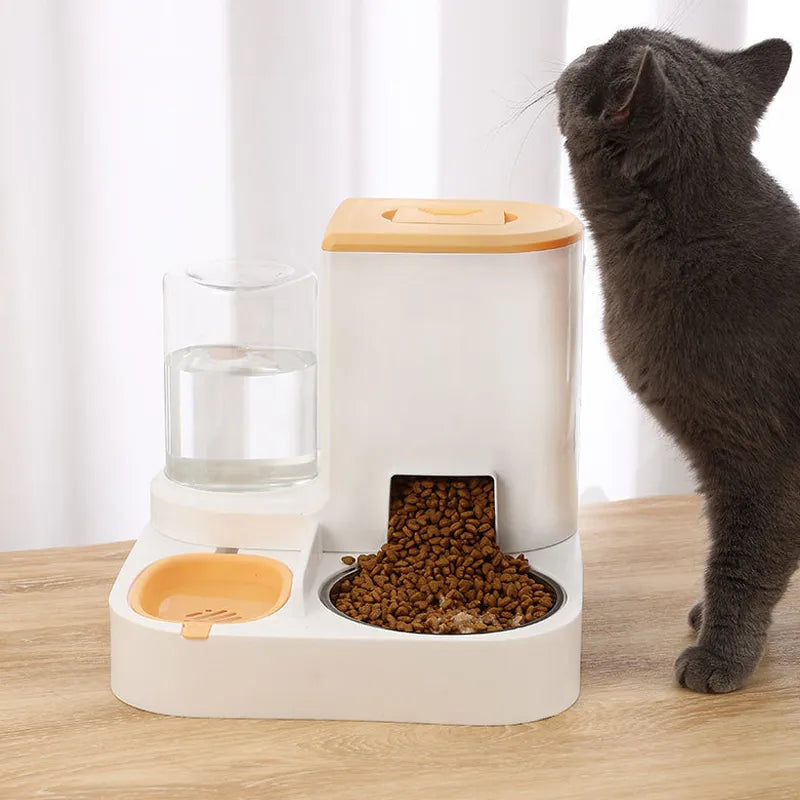 Alimentador Automático para Gatos com Bebedouro