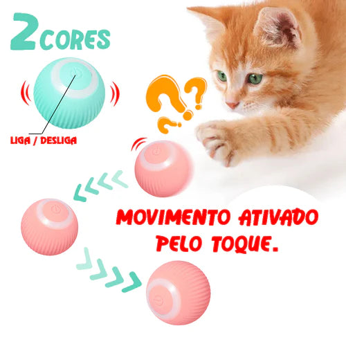 Bola Inteligente Elétrica para Gatos - COMPRE 1 LEVE 2