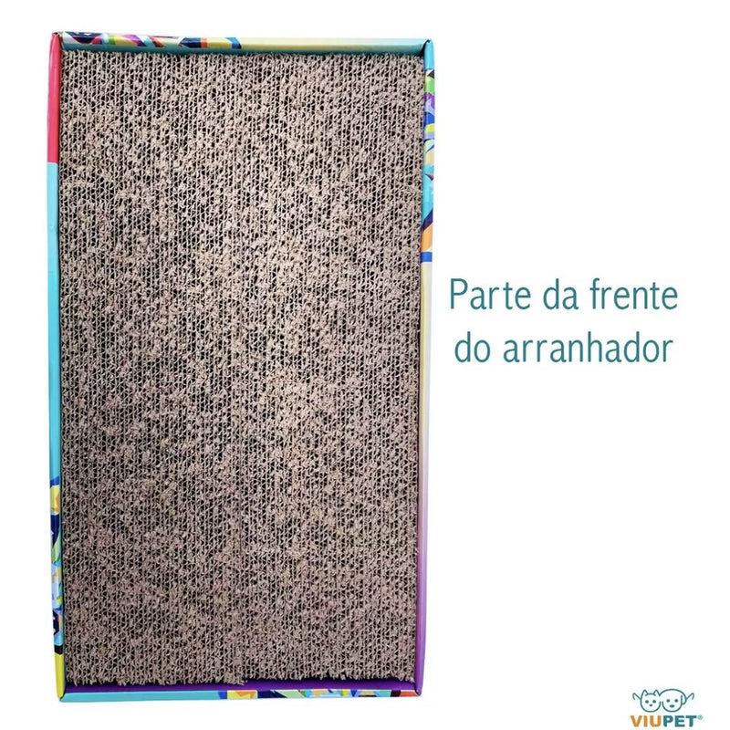 Arranhador Para Gato de Papelão Prático e Moderno Reforçado